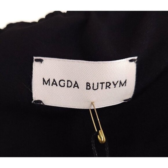 Magda Butrym Asymmetrical Cut-Out Short Cocktail Dress FR 36 US 4 Black NWT - Picture 10 of 16